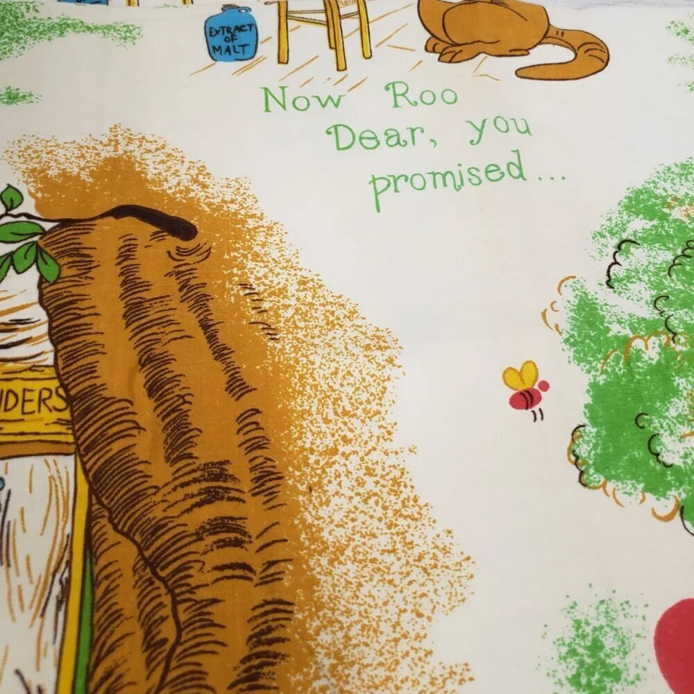 Vintage Disney Winnie the Pooh Curtain Panels